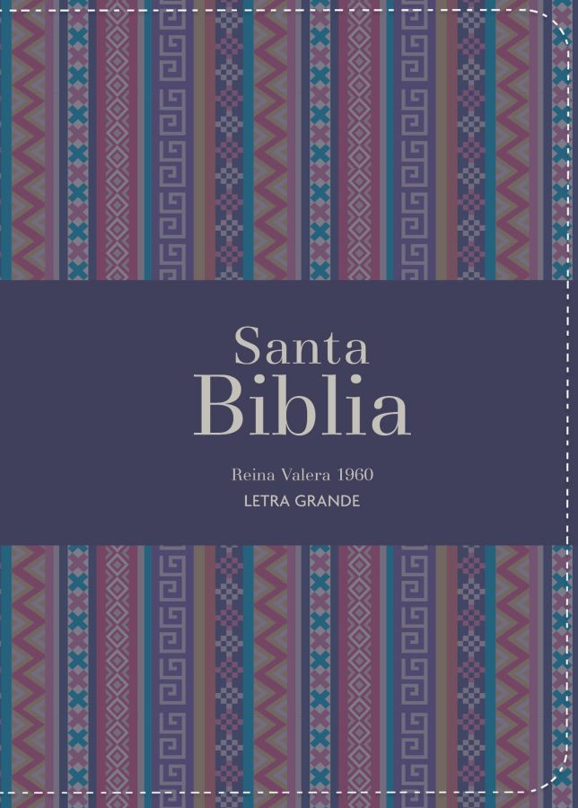 Biblia RVR 1960 - Letra Grande - Tamaño manual - Morado
