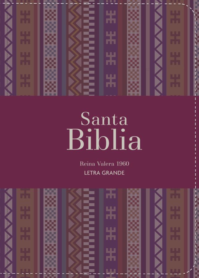 Biblia RVR 1960 - Letra Grande - Tamaño manual - Borgoña 