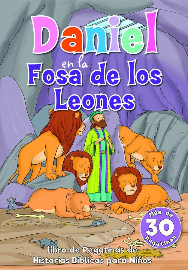 Daniel en la fosa de los leones - libro de pegatinas 