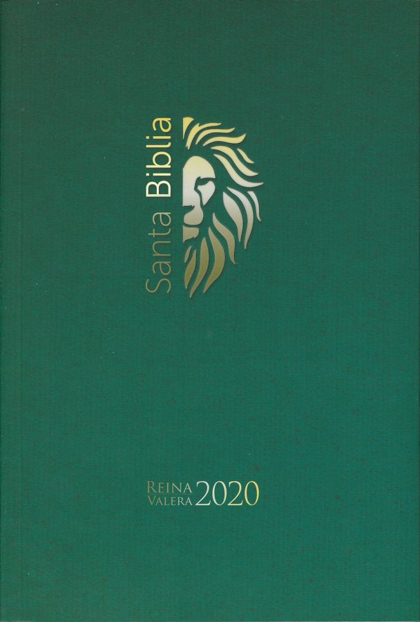Biblia RVR 2020 letra grande león de Judá verde