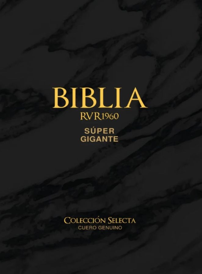 Biblia RVR 1960 - Letra Súper Gigante - Cuero genuino 