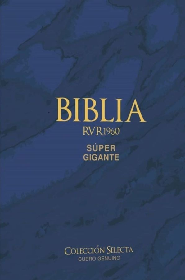Biblia RVR 1960 -  Letra Súper Gigante / Cuero genuino