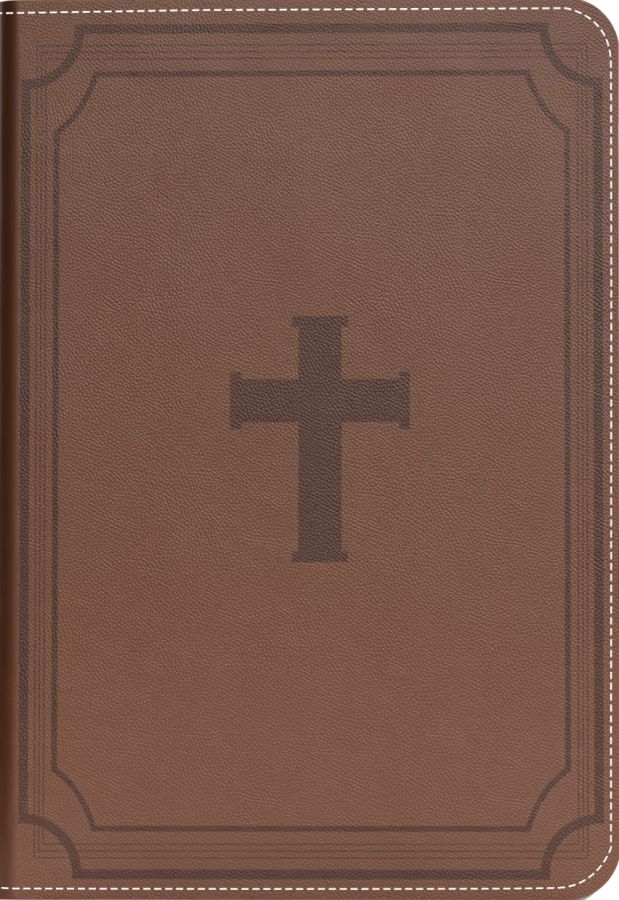 Biblia RVR 1960 Letra Gigante 14 puntos Símil Cruz Marrón