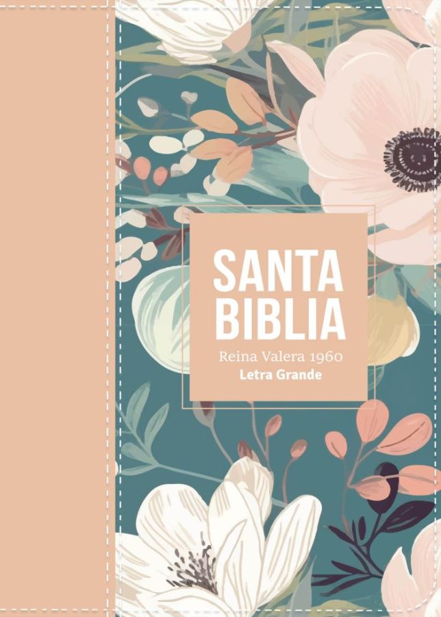 Biblia RVR 1960 - Letra Grande - Tamaño manual - Crema