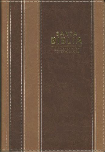 Biblia RVR 2020 letra grande marrón tiras