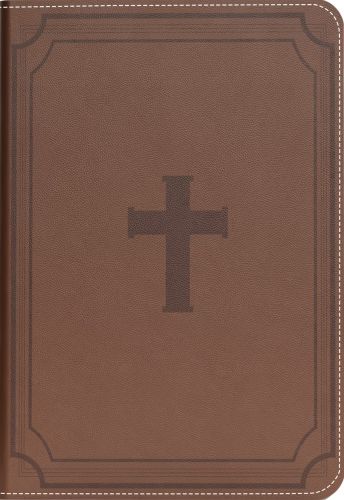 Biblia RVR 1960 Letra Gigante 14 puntos Símil Cruz Marrón