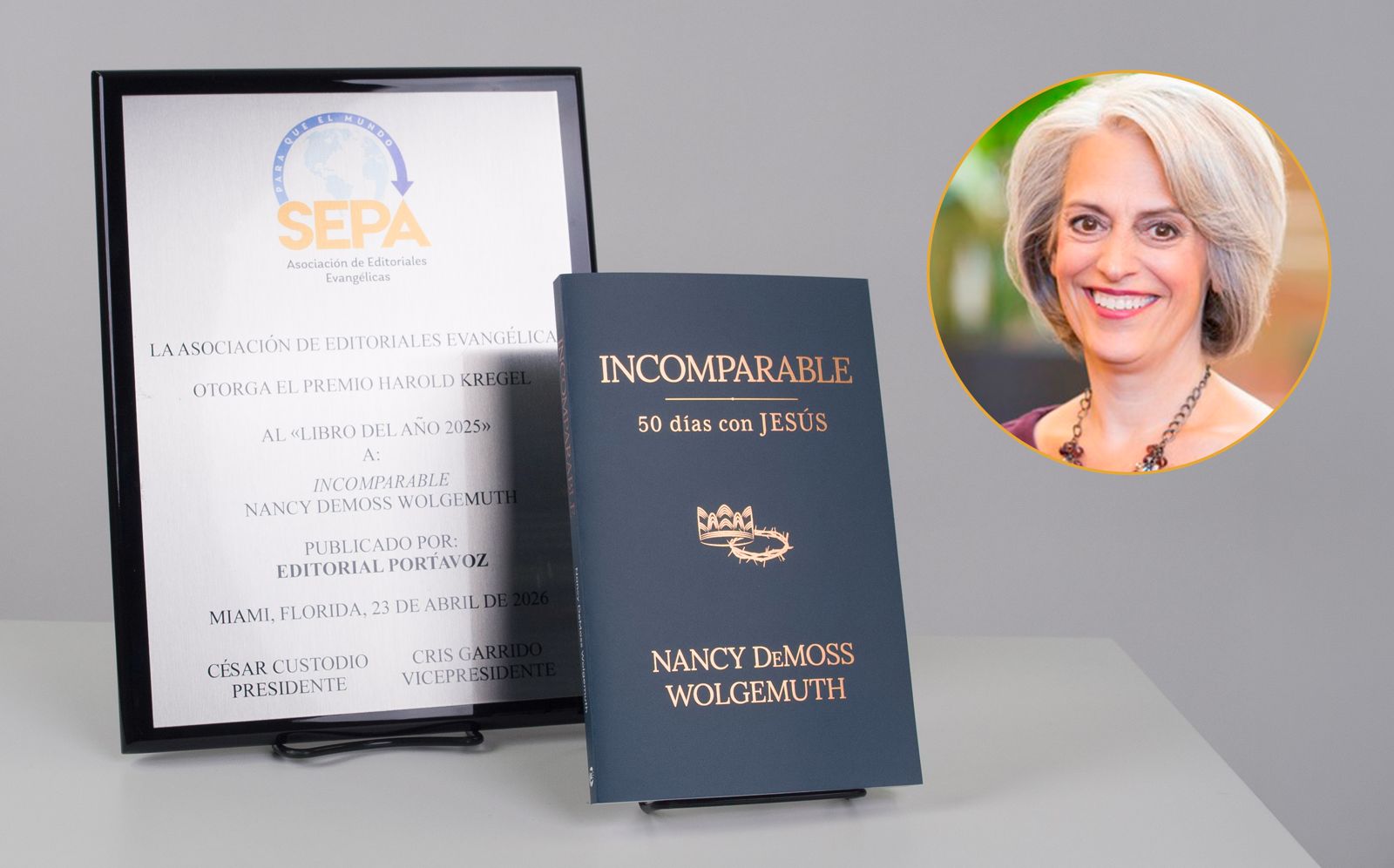 Editorial Portavoz celebra el galardón de «Libro del Año» para Incomparable de  Nancy DeMoss Wolgemuth